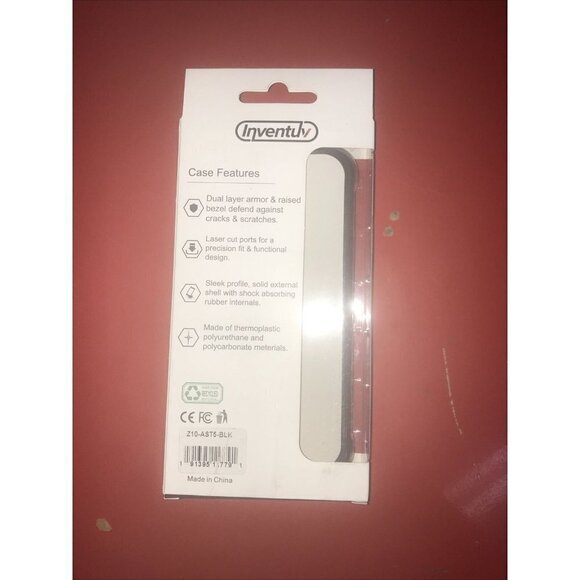 LG K31, ARISTO 5 & FORTUNE 3 INVENTUV ~ Clear And Black HYBRID CASE - Picture 2 of 2